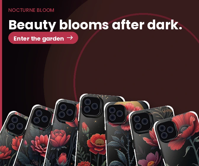 Nocturne Bloom: Dark gothic floral cases.